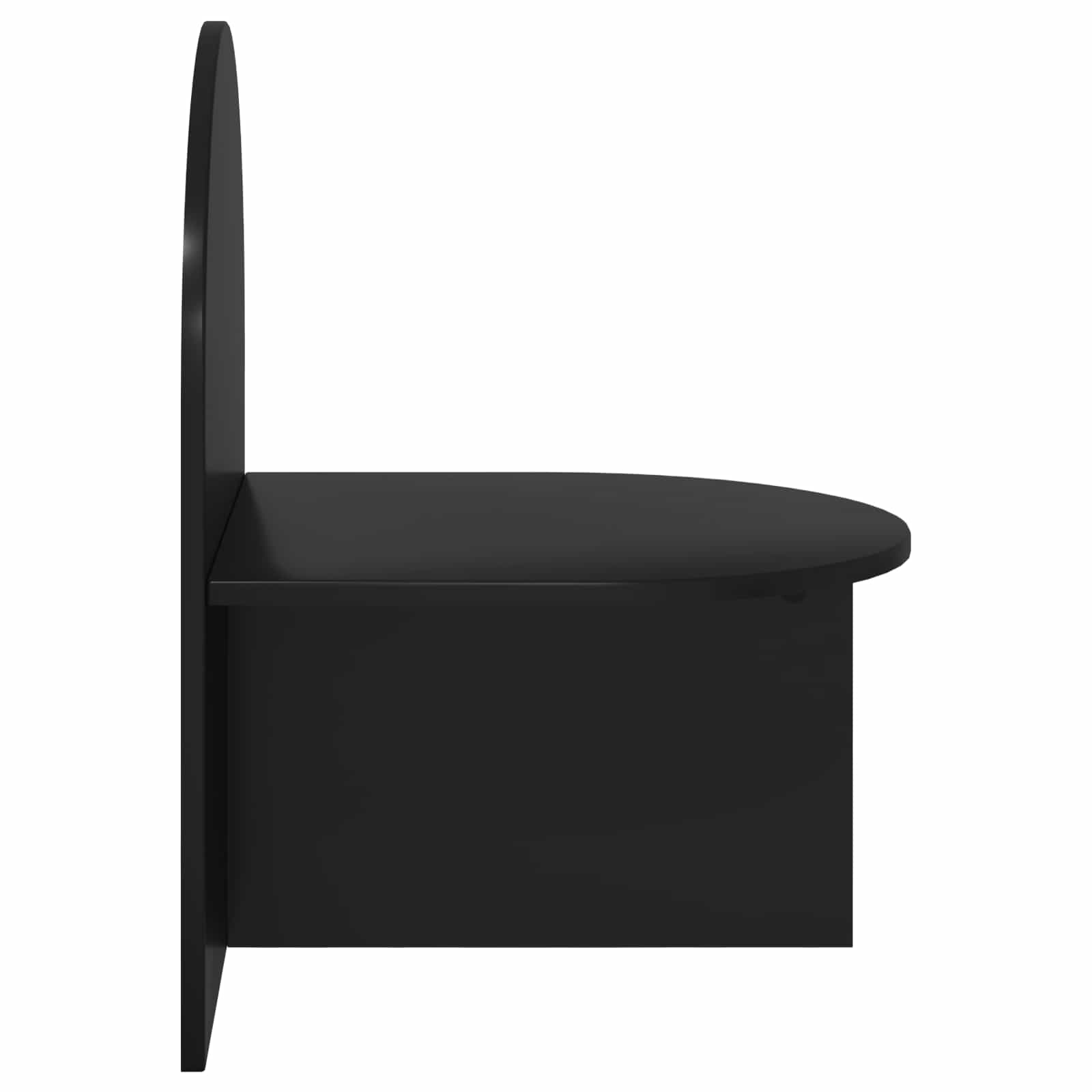 Noćni ormarić 2 pcs Crni hrast 48 x 49 x 65 cm