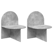Noćni ormarić 2 pcs Betonska siva 48 x 49 x 65 cm