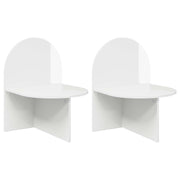 Noćni ormarić 2 pcs Bijela visokog sjaja 48 x 49 x 65 cm