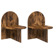 Noćni ormarić 2 pcs Dimljeni hrast 48 x 49 x 65 cm
