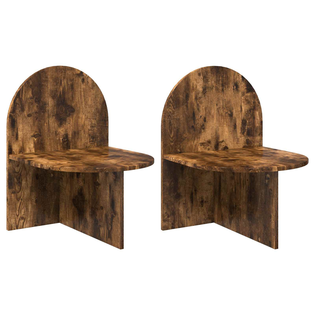 Noćni ormarić 2 pcs Dimljeni hrast 48 x 49 x 65 cm