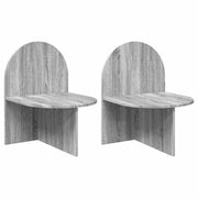 Noćni ormarić 2 pcs Siva sonoma 48 x 49 x 65 cm