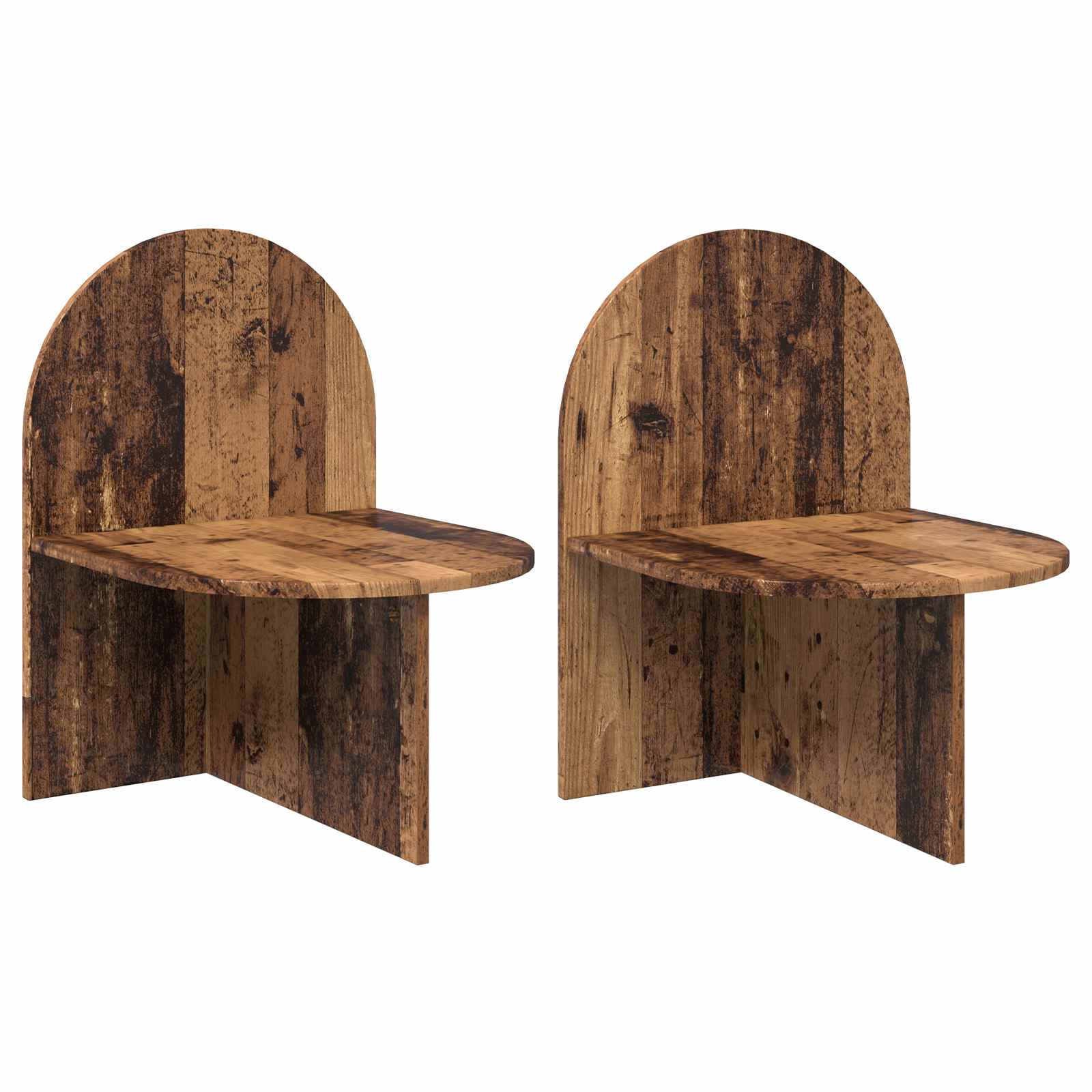 Noćni ormarić 2 pcs Staro drvo 48 x 49 x 65 cm