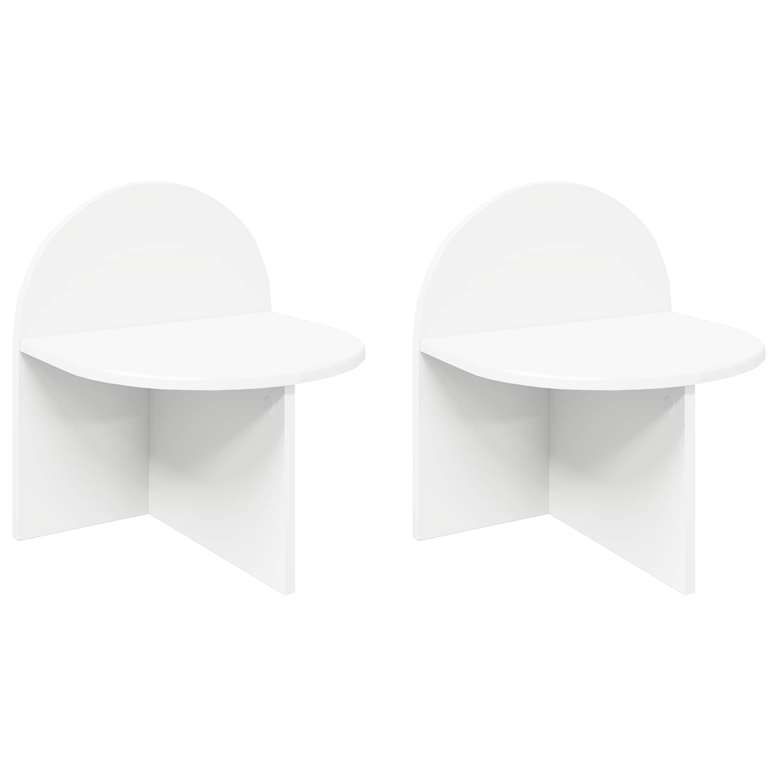 Noćni ormarić 2 pcs Bijela 40 x 35,5 x 45,5 cm
