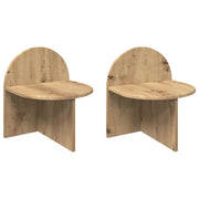 Noćni ormarić 2 pcs Hrast artisan 40 x 35,5 x 45,5 cm