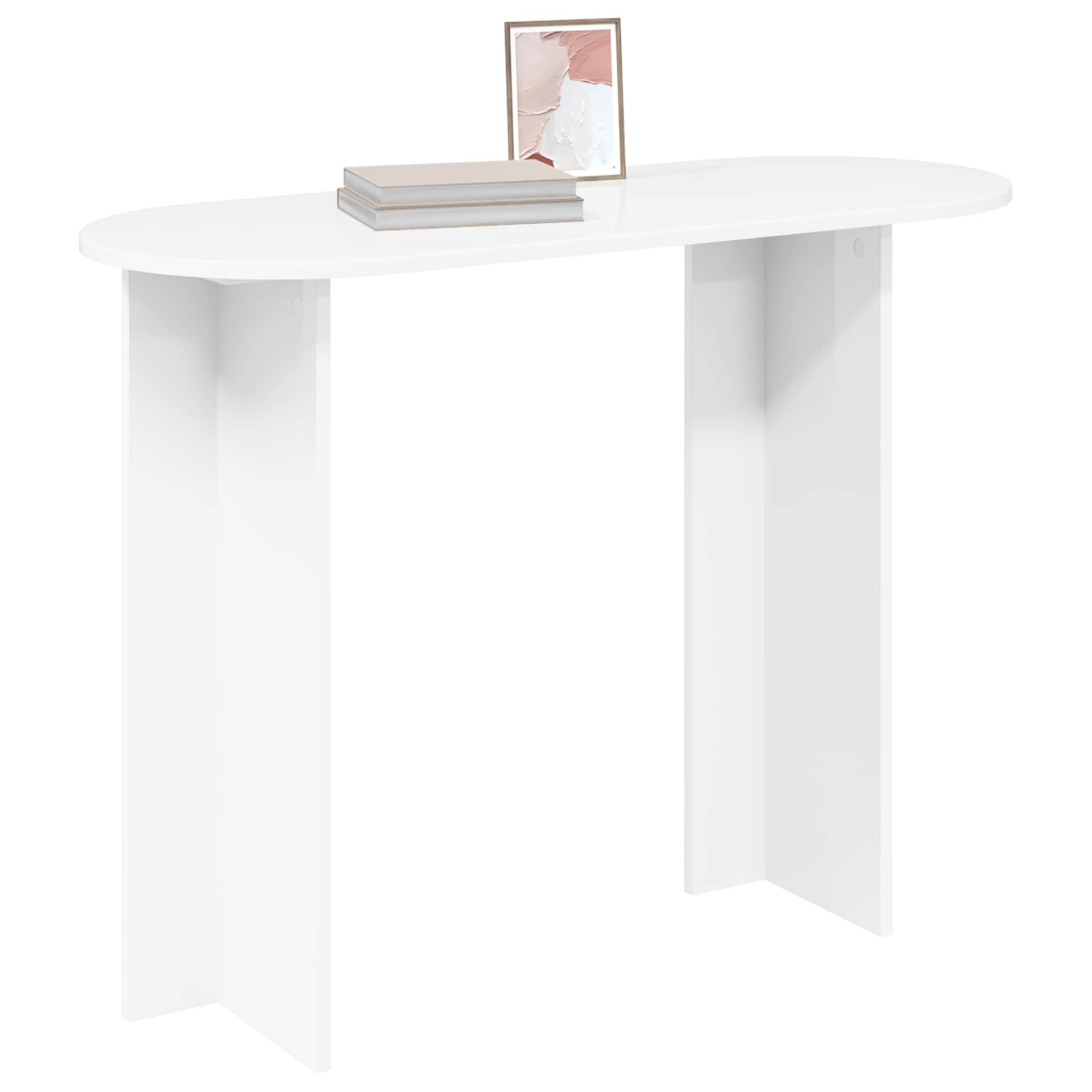 Konzolna stolica Bijela 100 x 39,5 x 75 cm Konstruirano drvo