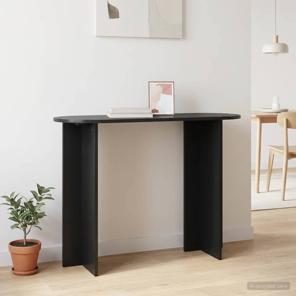 Konzolna stolica s pohranom Crni hrast 100 x 39,5 x 75 cm