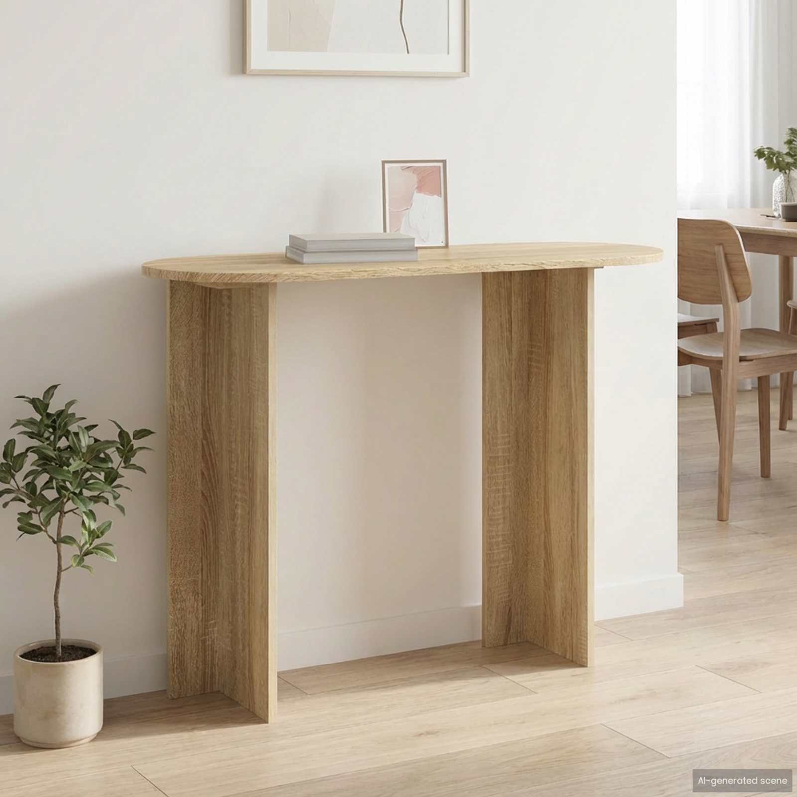 Konzolna stolica s pohranom Hrast sonoma 100 x 39,5 x 75 cm