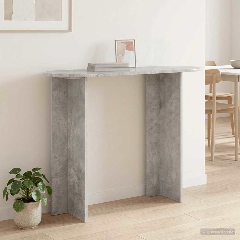 Konzolna stolica s pohranom Betonska siva 100 x 39,5 x 75 cm