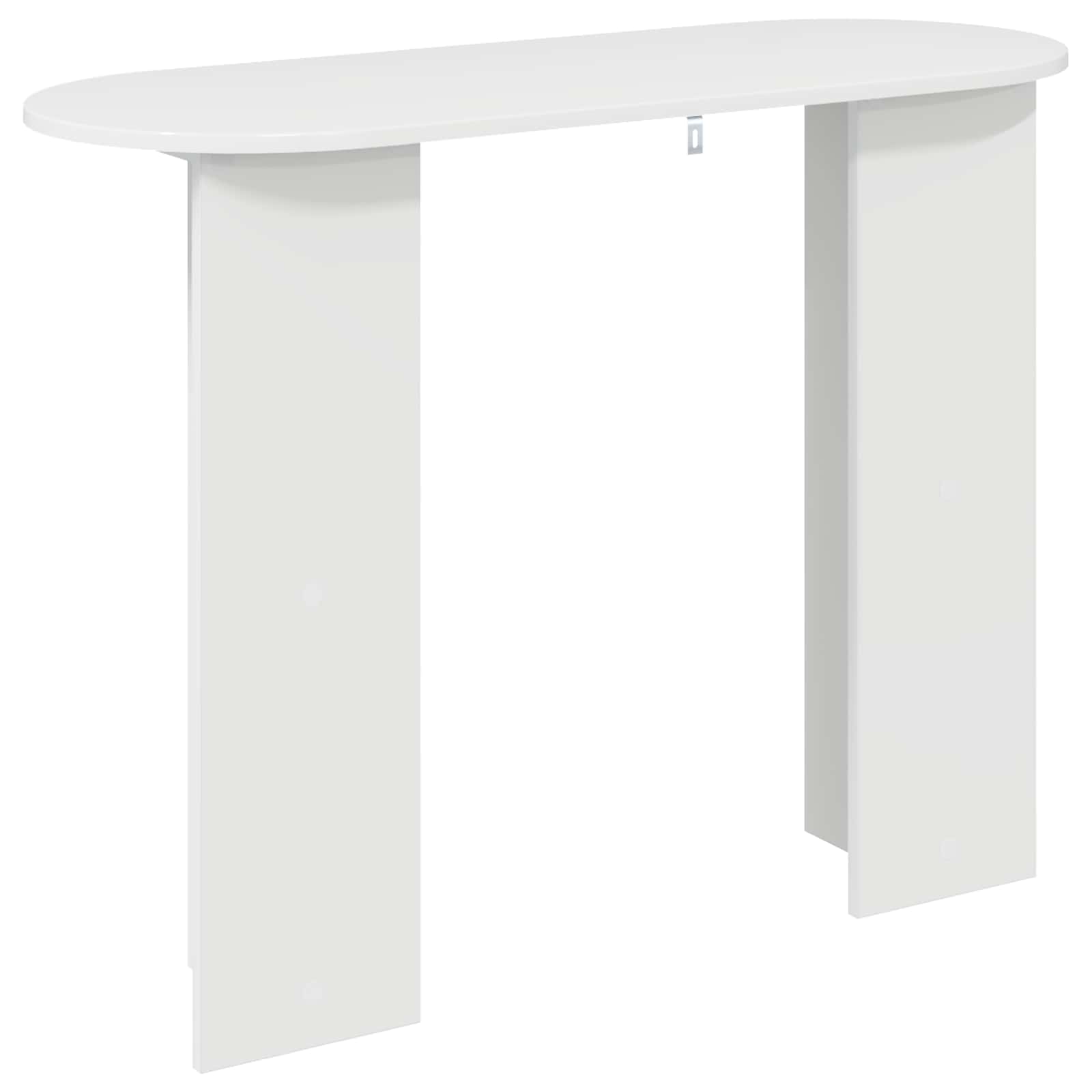 Konzolna stolica Bijela visokog sjaja 100 x 39,5 x 75 cm