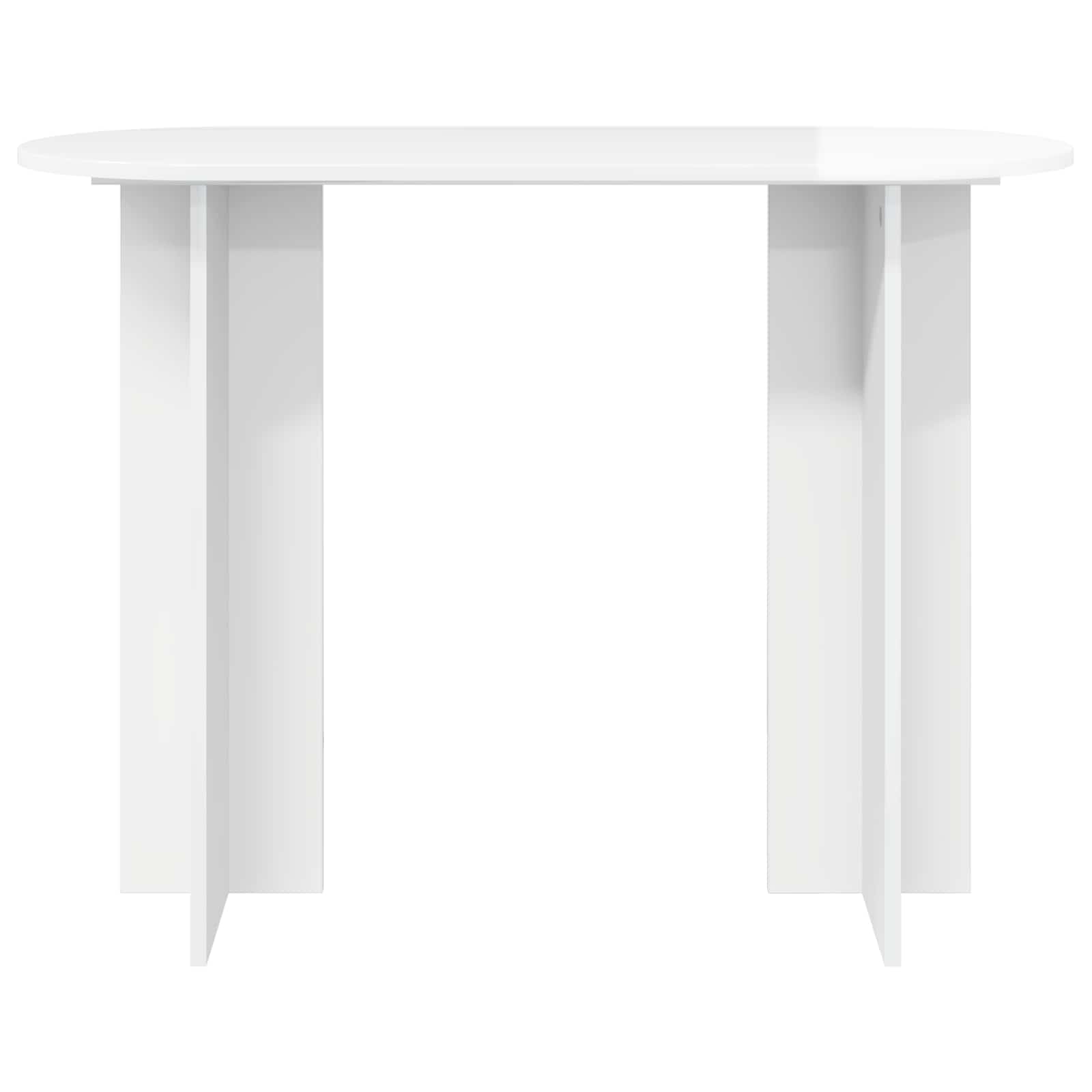 Konzolna stolica Bijela visokog sjaja 100 x 39,5 x 75 cm