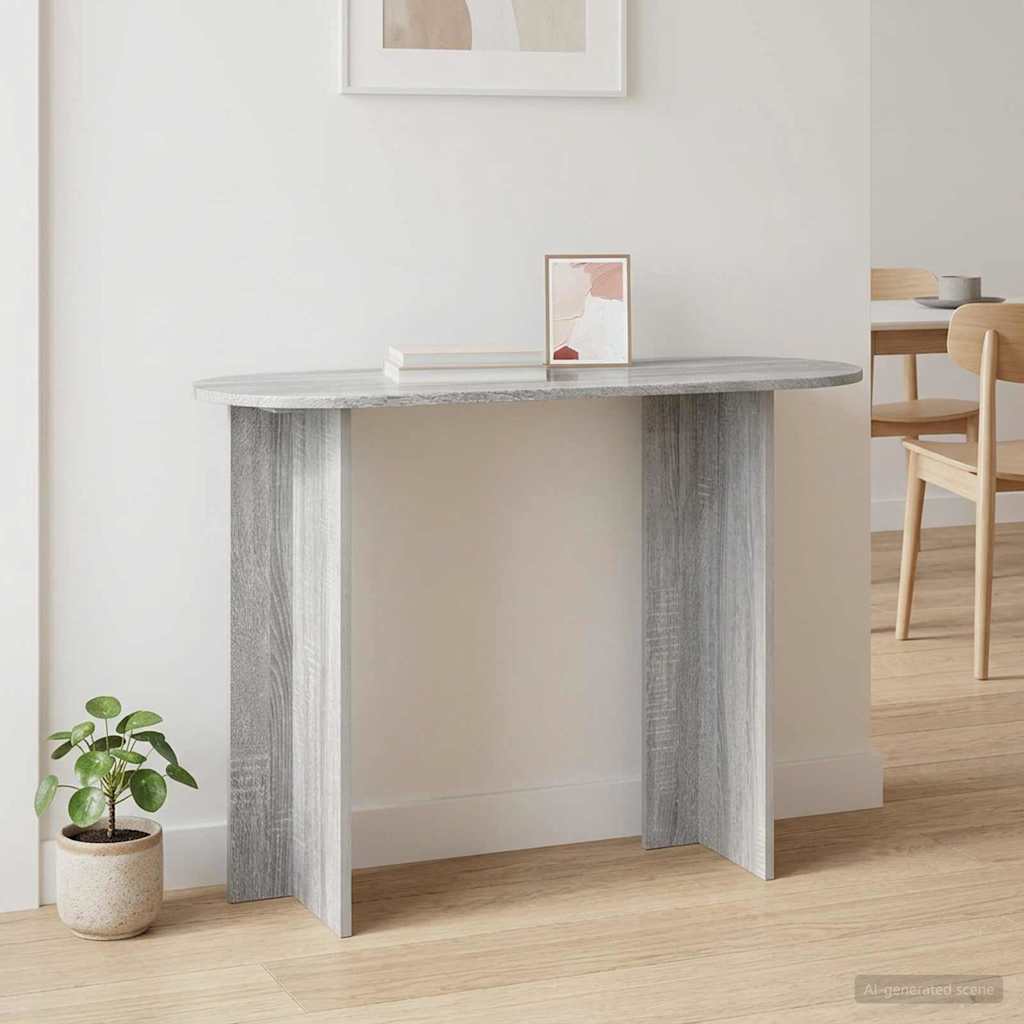 Konzolna stolica s pohranom Siva sonoma 100 x 39,5 x 75 cm
