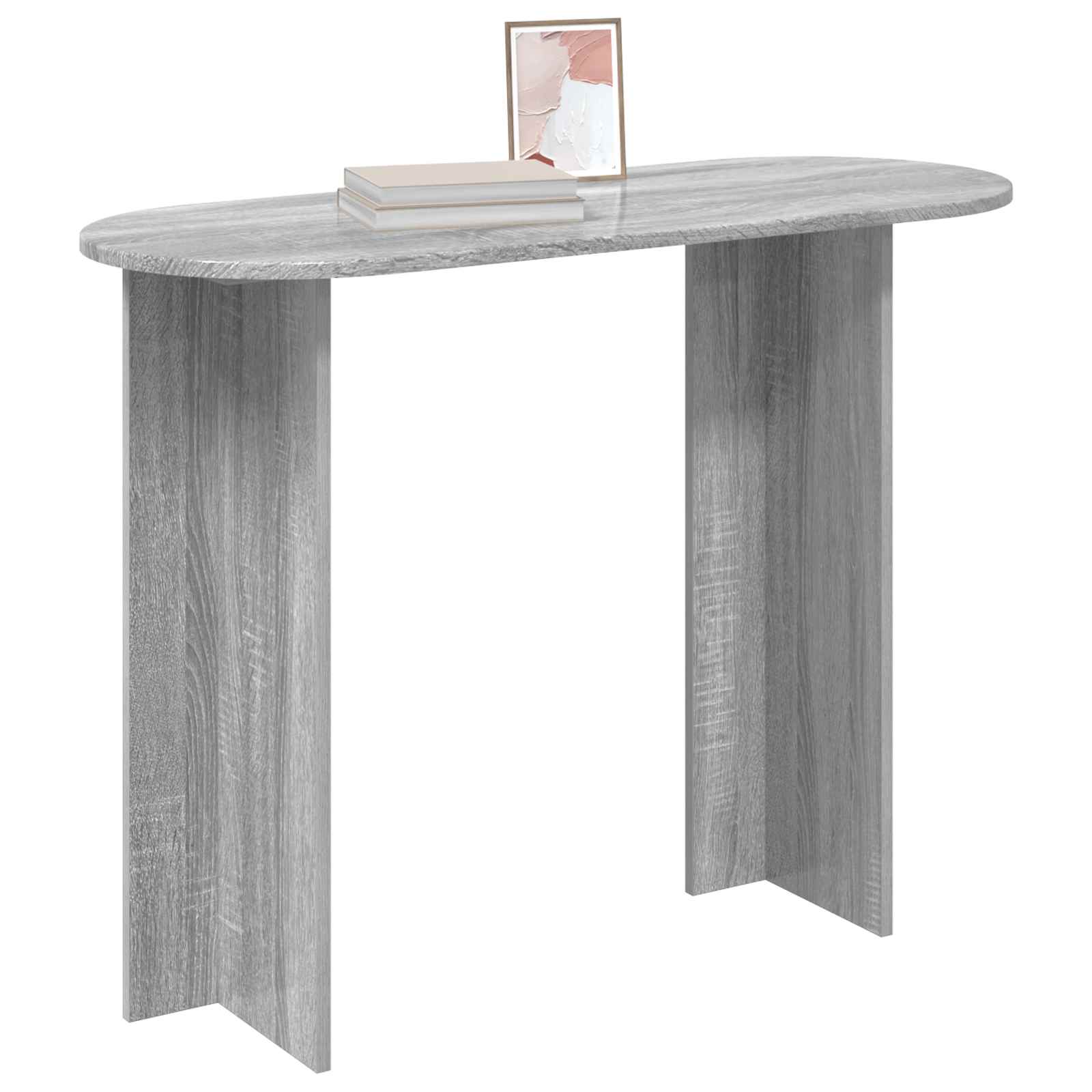Konzolna stolica s pohranom Siva sonoma 100 x 39,5 x 75 cm