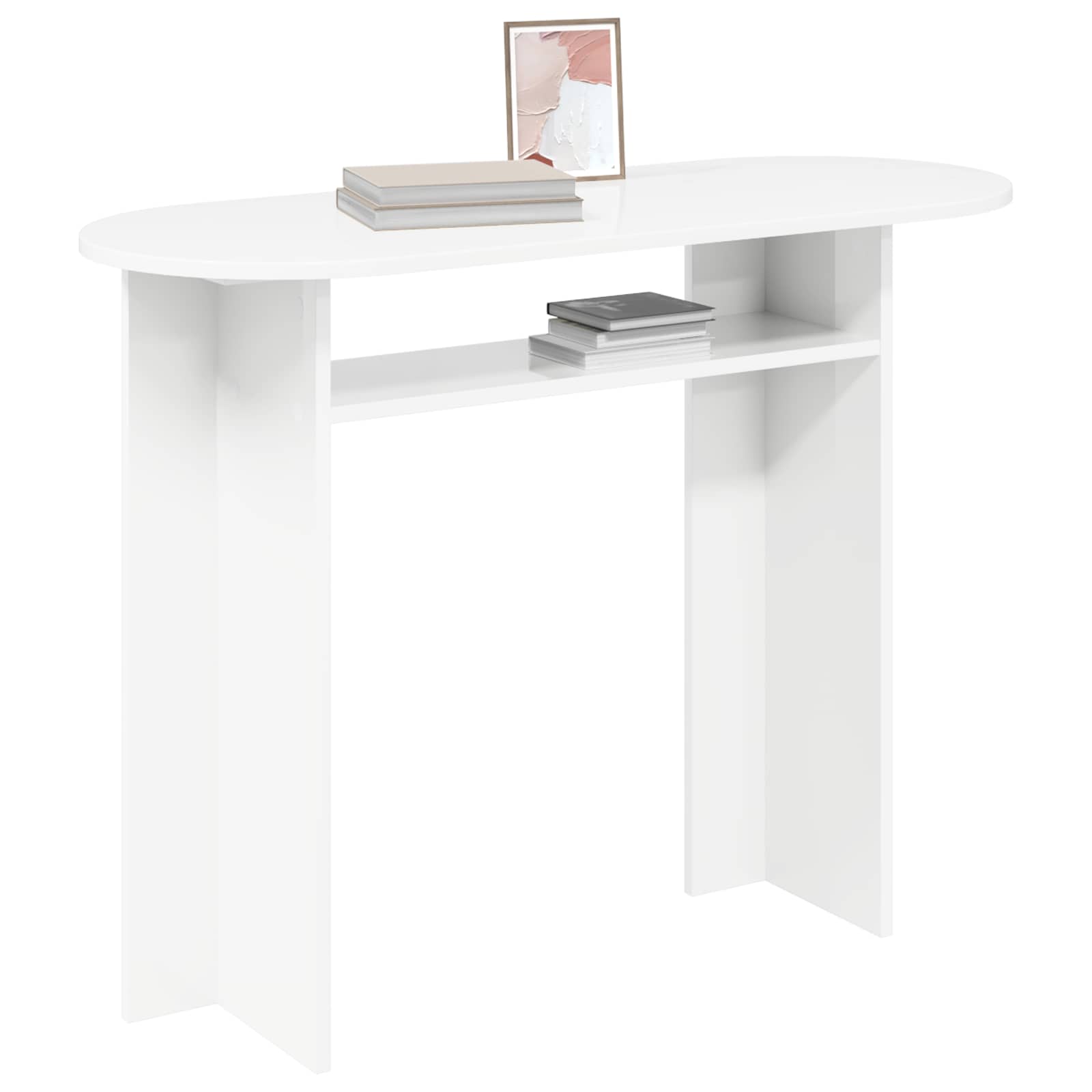 Konzolna stolica Bijela 100 x 39,5 x 75 cm Konstruirano drvo