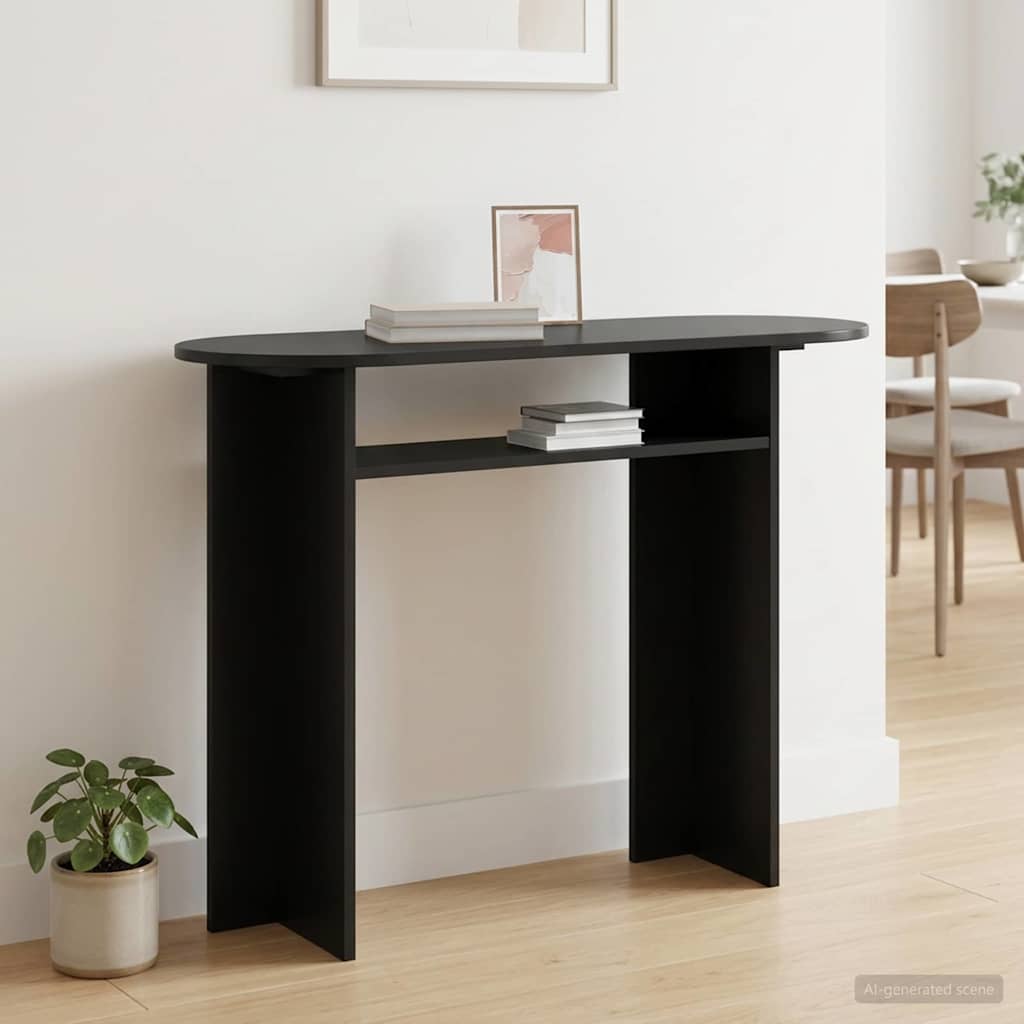 Konzolna stolica s pohranom Crni hrast 100 x 39,5 x 75 cm