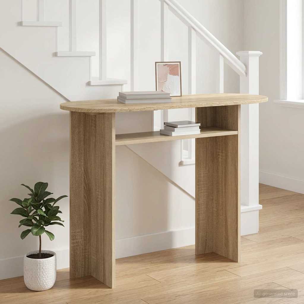 Konzolna stolica s pohranom Hrast sonoma 100 x 39,5 x 75 cm