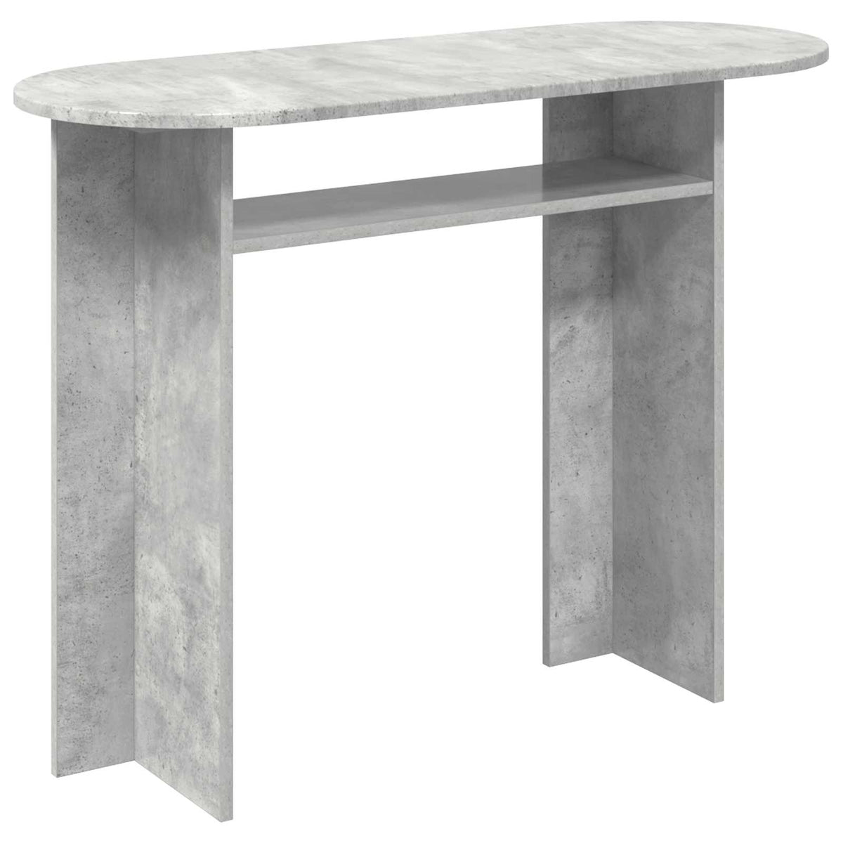 Konzolna stolica s pohranom Betonska siva 100 x 39,5 x 75 cm