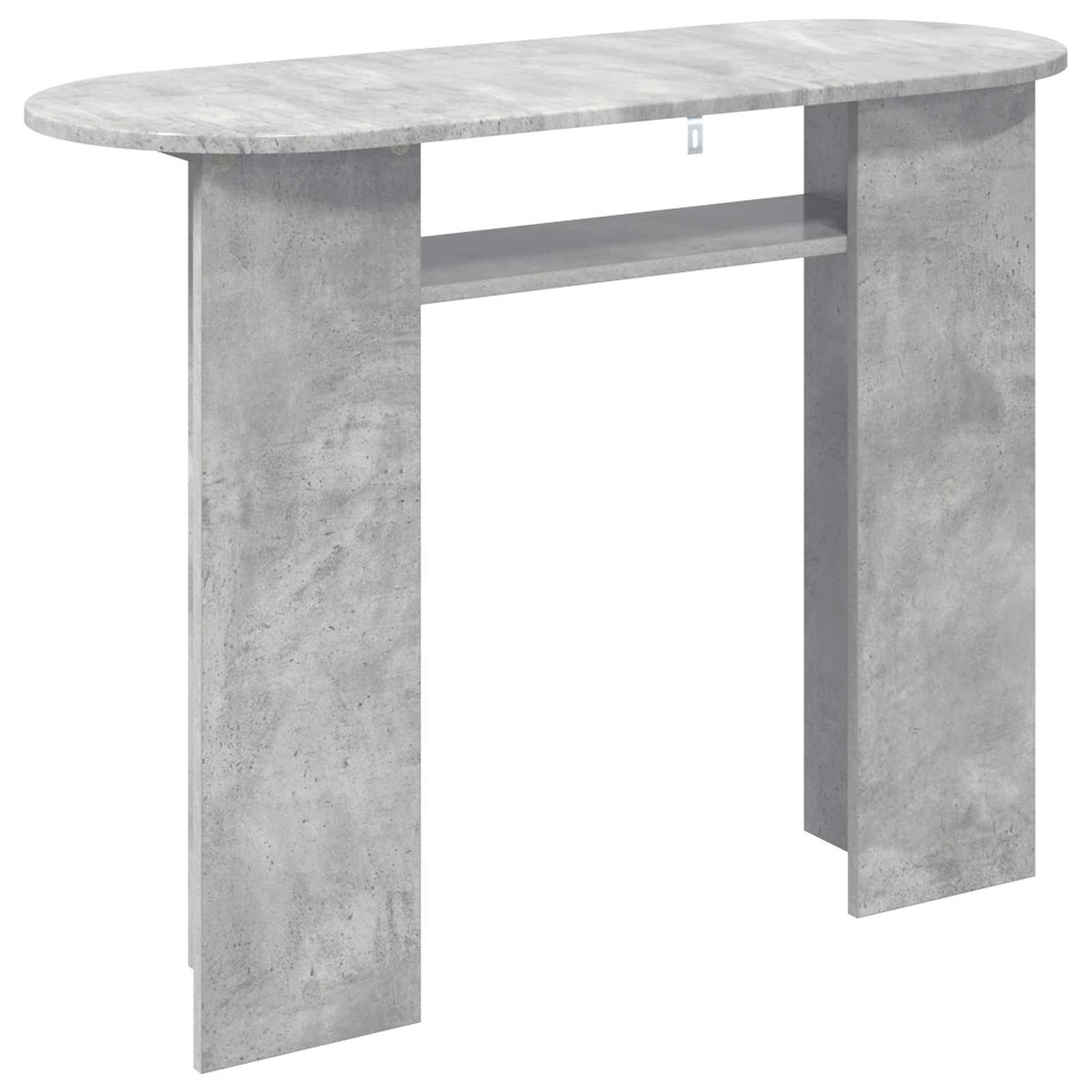 Konzolna stolica s pohranom Betonska siva 100 x 39,5 x 75 cm