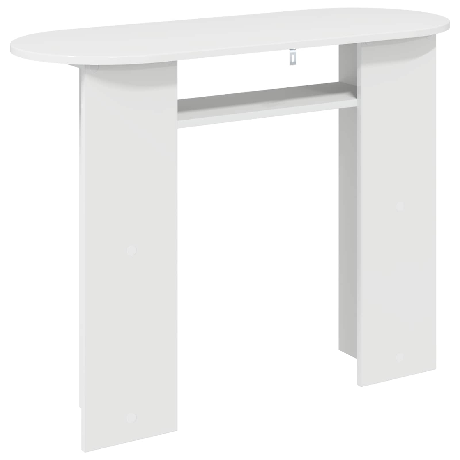 Konzolna stolica Bijela visokog sjaja 100 x 39,5 x 75 cm