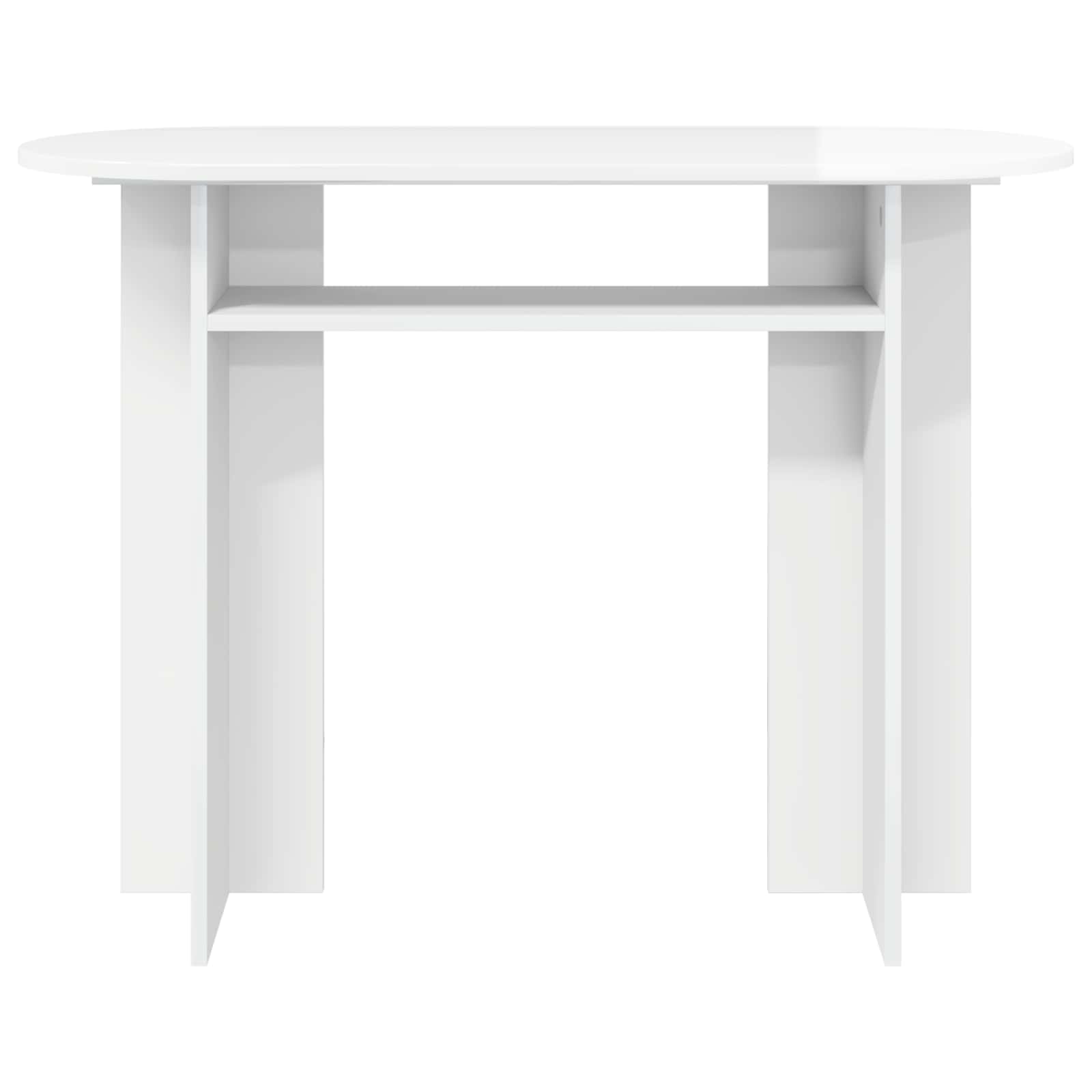 Konzolna stolica Bijela visokog sjaja 100 x 39,5 x 75 cm