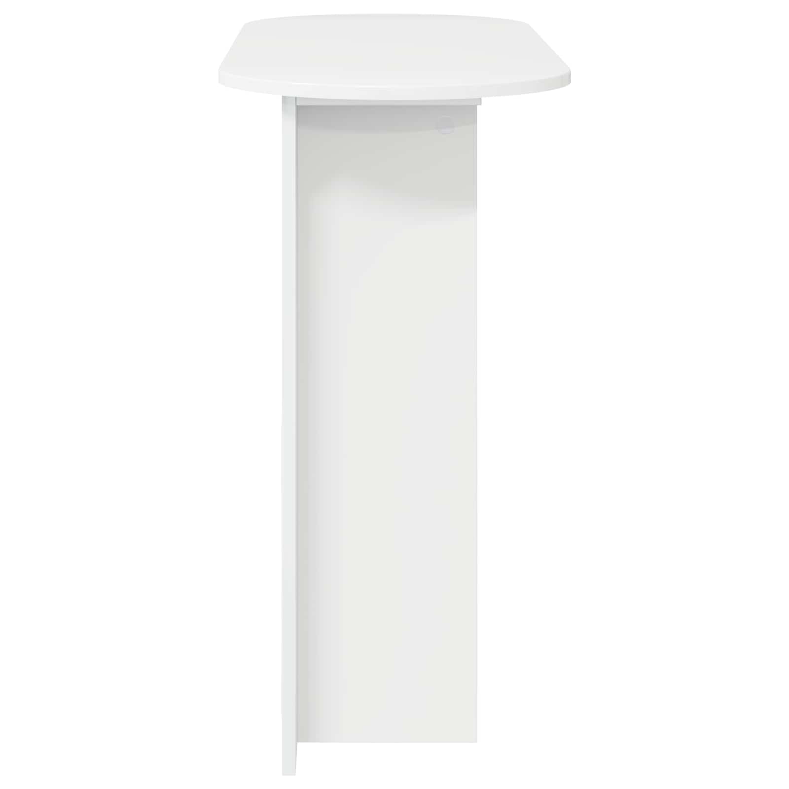 Konzolna stolica Bijela visokog sjaja 100 x 39,5 x 75 cm