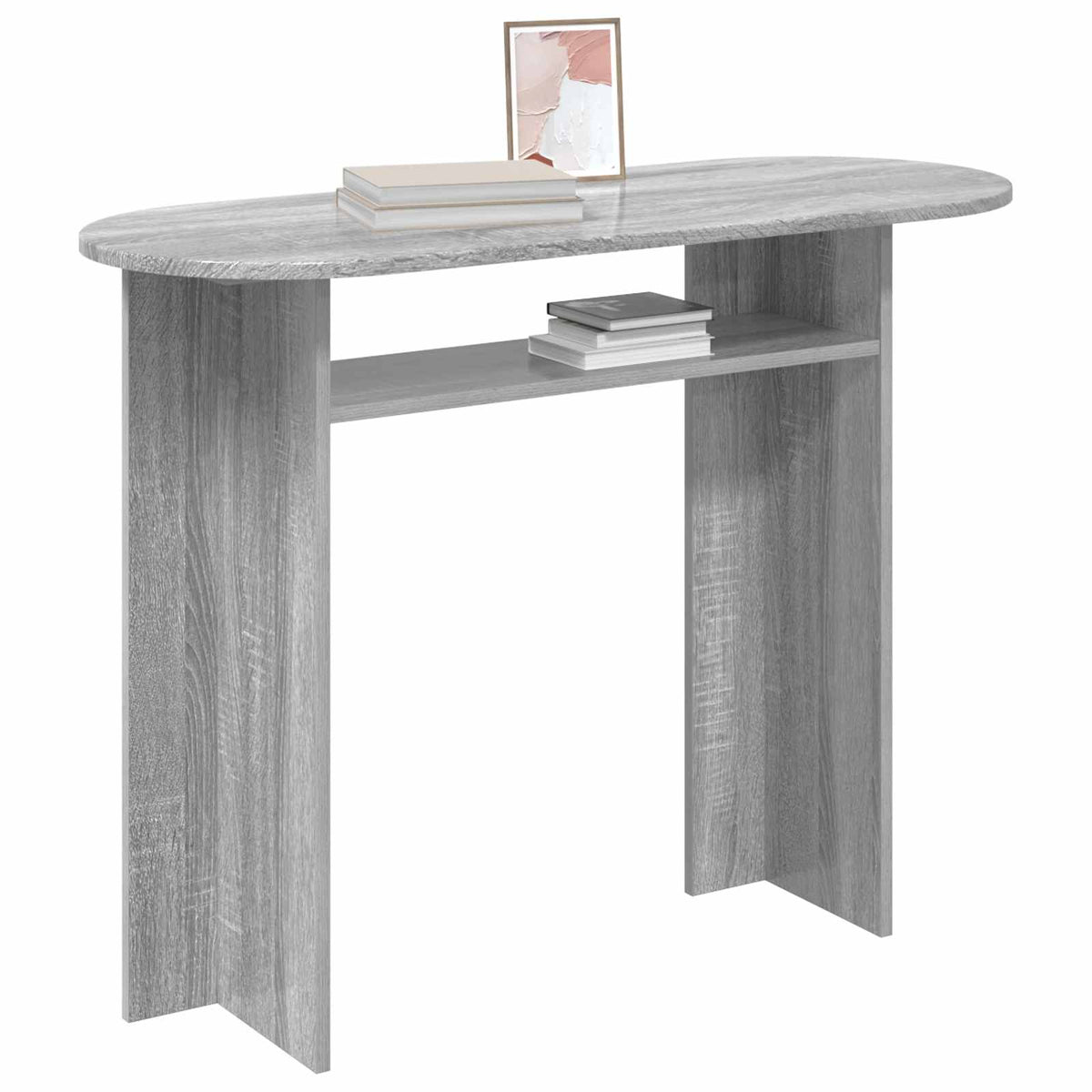 Konzolna stolica s pohranom Siva sonoma 100 x 39,5 x 75 cm