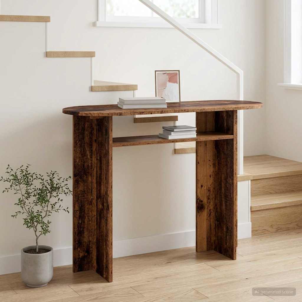 Konzolna stolica s pohranom Staro drvo 100 x 39,5 x 75 cm