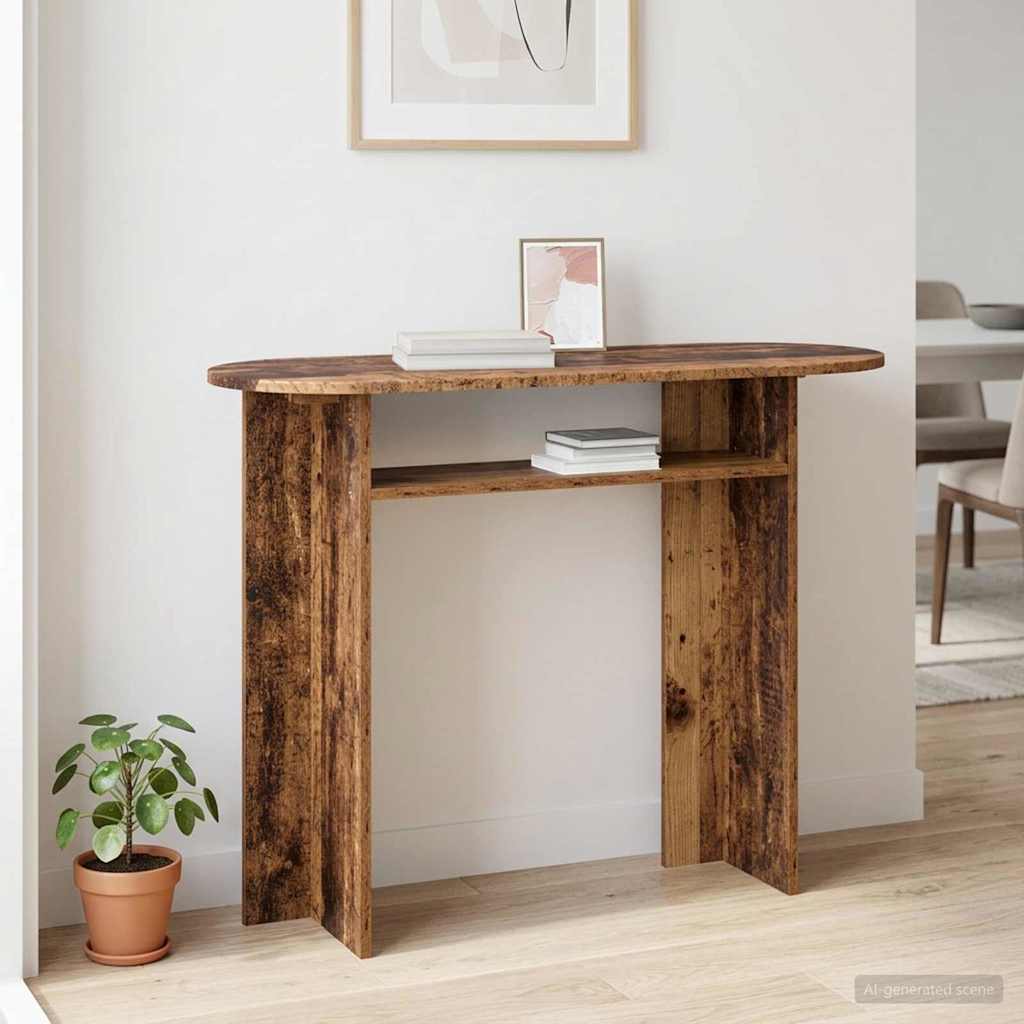 Konzolna stolica s pohranom Staro drvo 100 x 39,5 x 75 cm