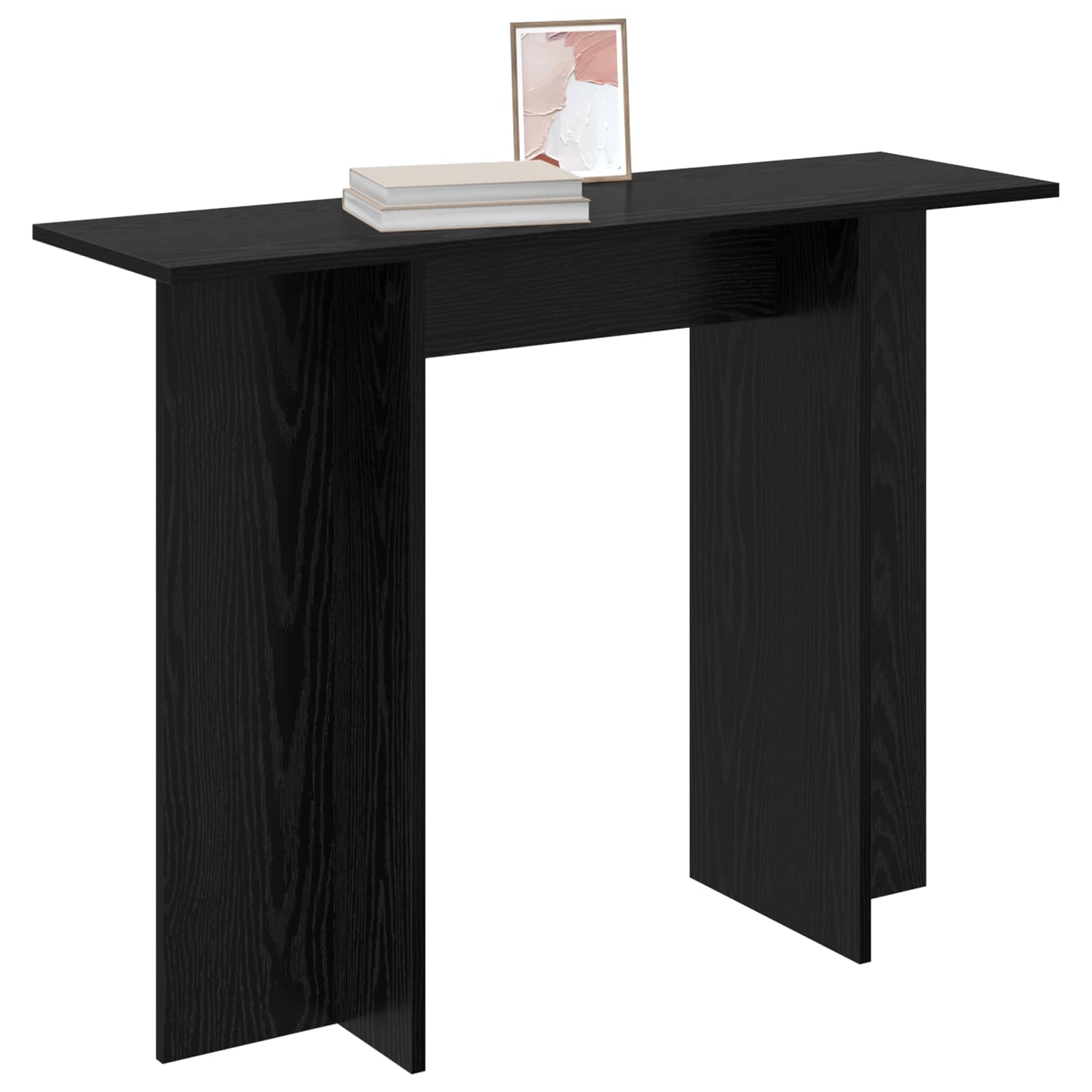 Konzolni stol Crni hrast 100 x 30 x 75 cm Konstruirano drvo