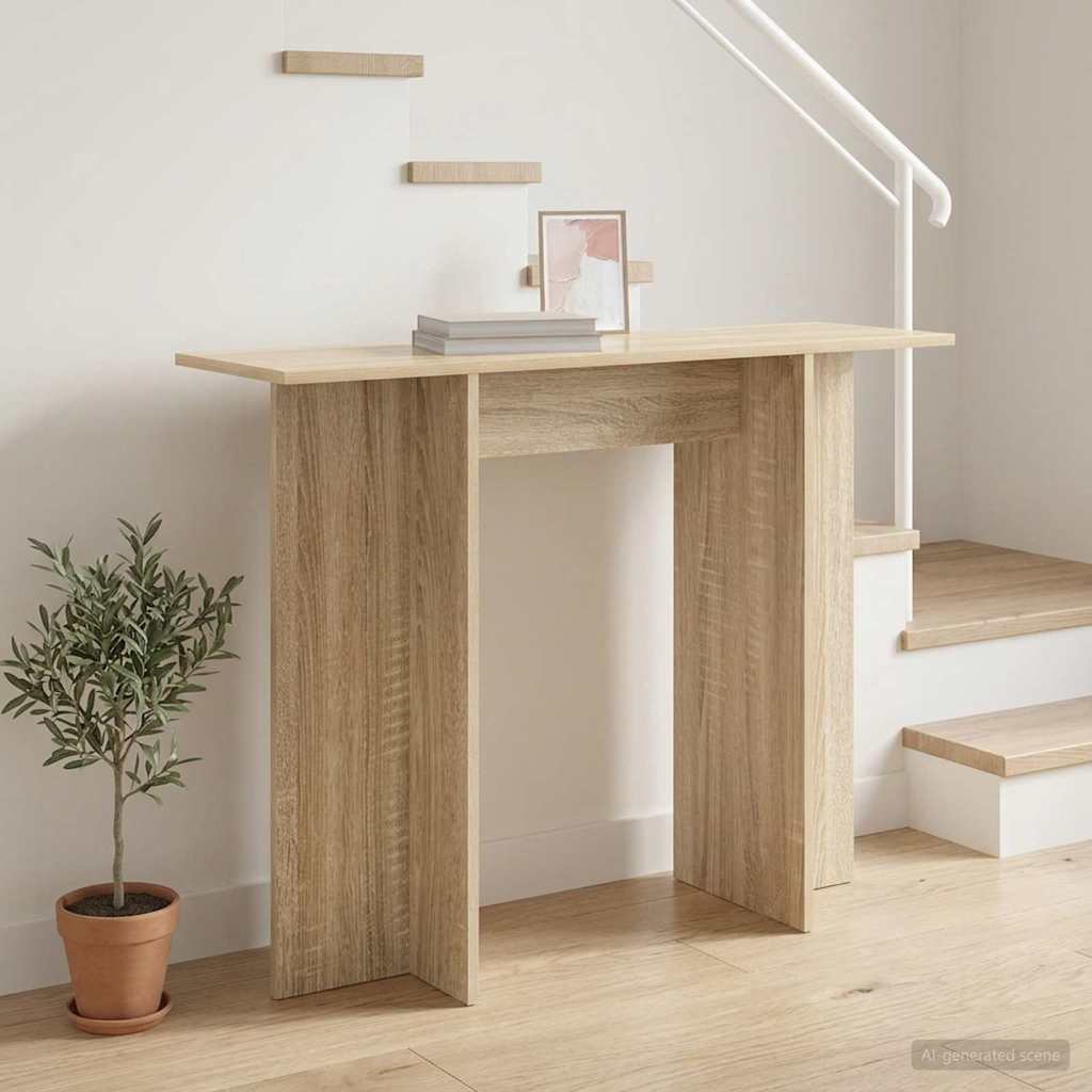 Konzolni stol Hrast sonoma 100 x 30 x 75 cm Konstruirano drvo