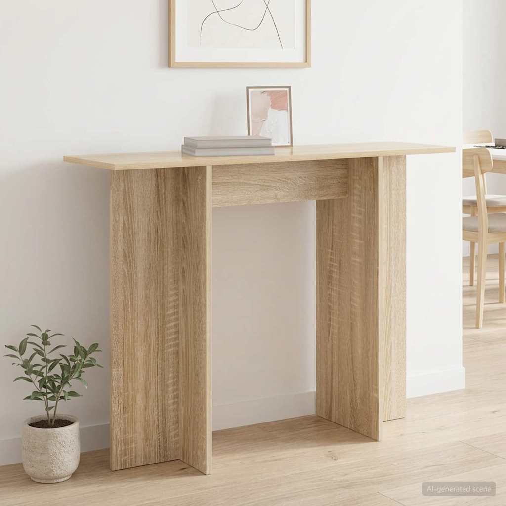 Konzolni stol Hrast sonoma 100 x 30 x 75 cm Konstruirano drvo