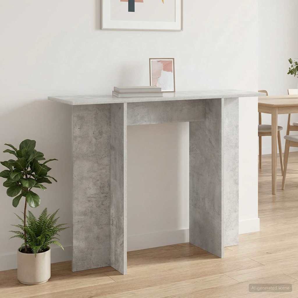Konzolni stol Betonska siva 100 x 30 x 75 cm Konstruirano drvo