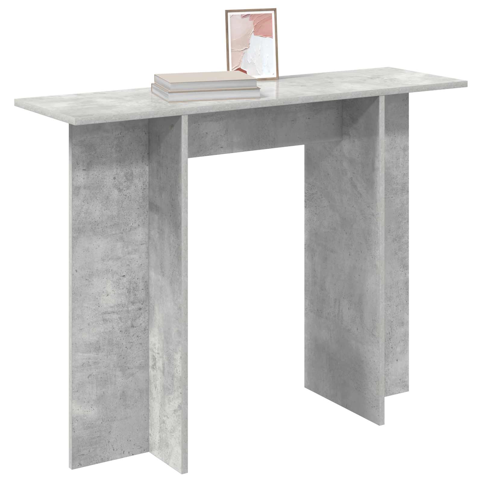 Konzolni stol Betonska siva 100 x 30 x 75 cm Konstruirano drvo
