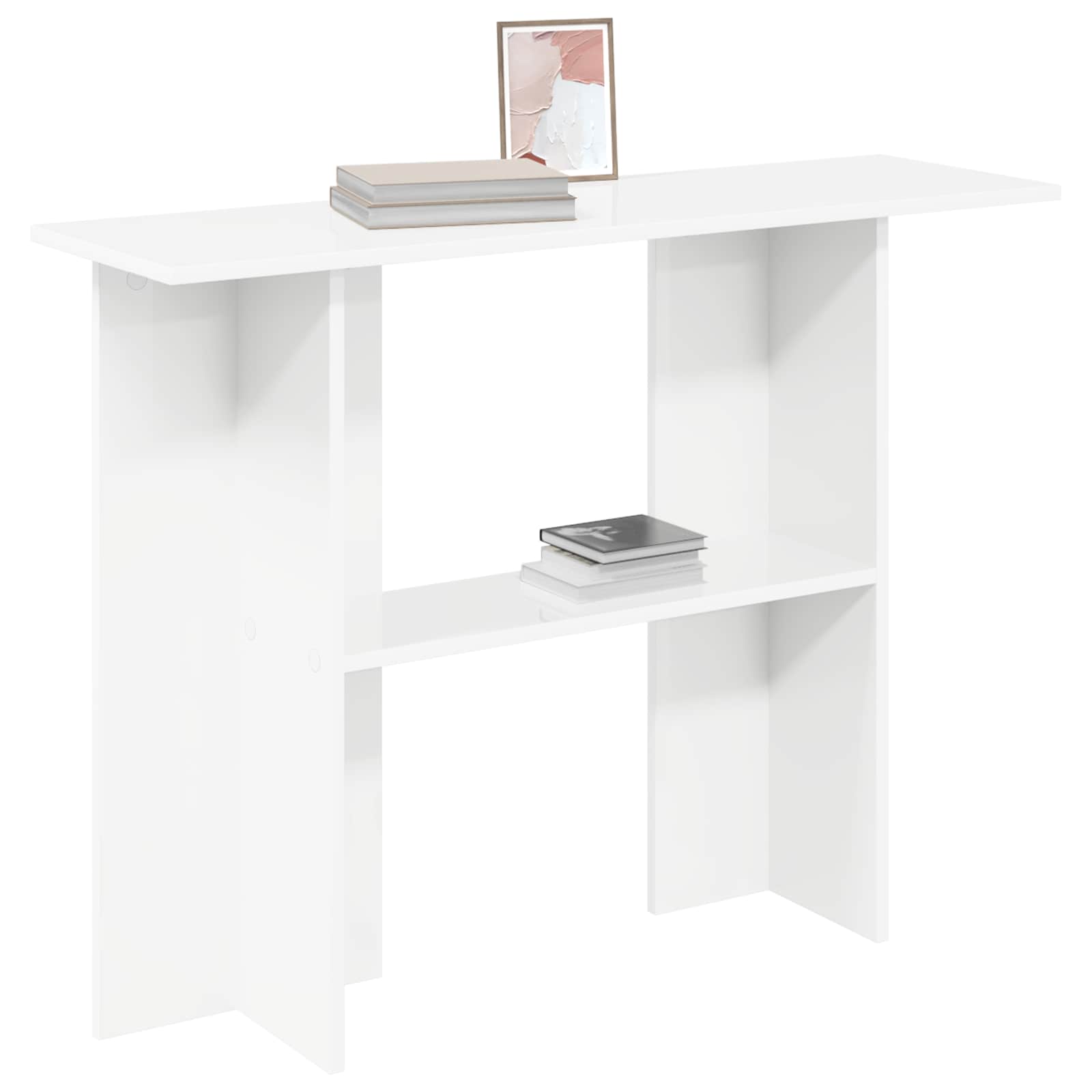 Konzolna stolica Bijela 100 x 30 x 75 cm Konstruirano drvo