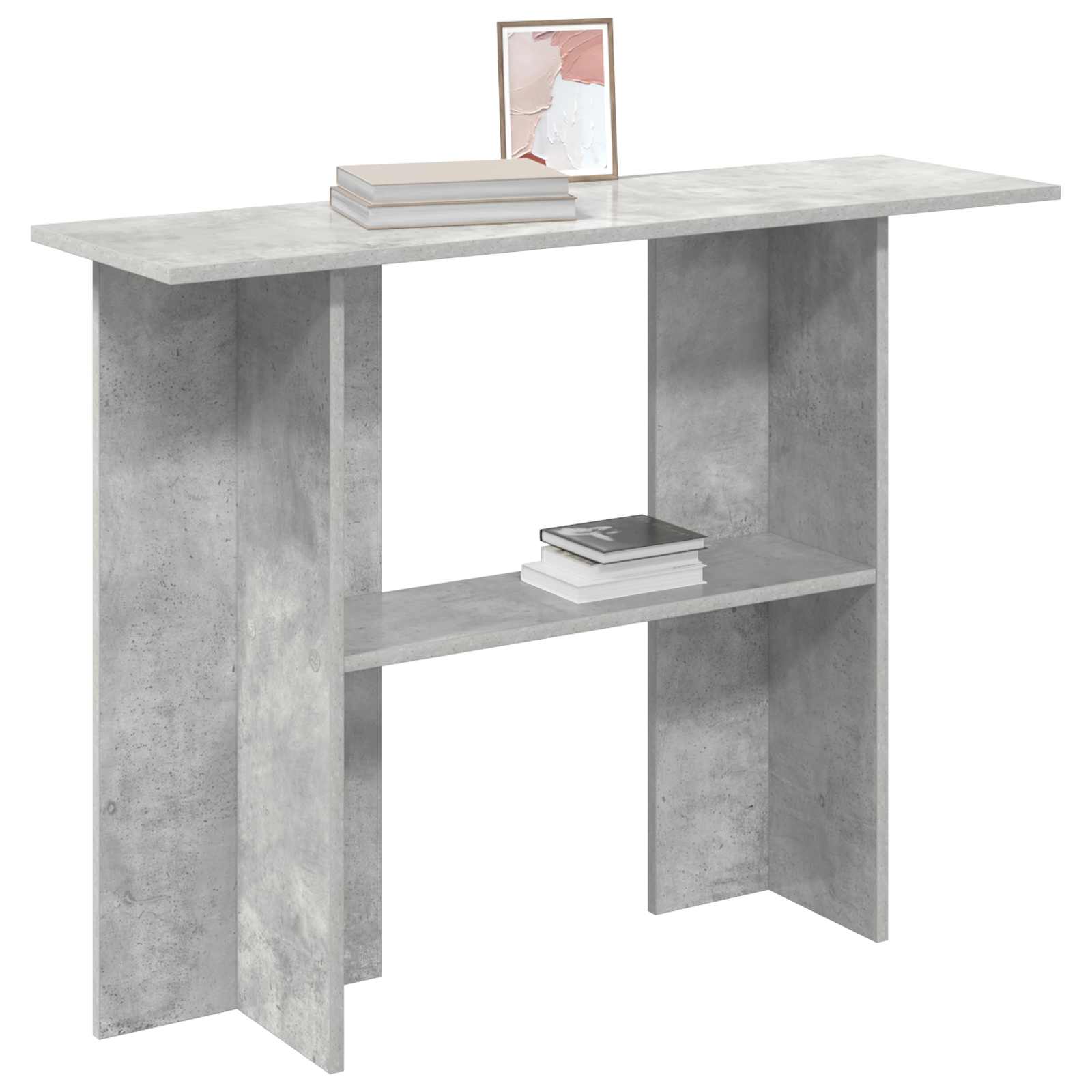 Konzolna stolica Betonska siva 100 x 30 x 75 cm