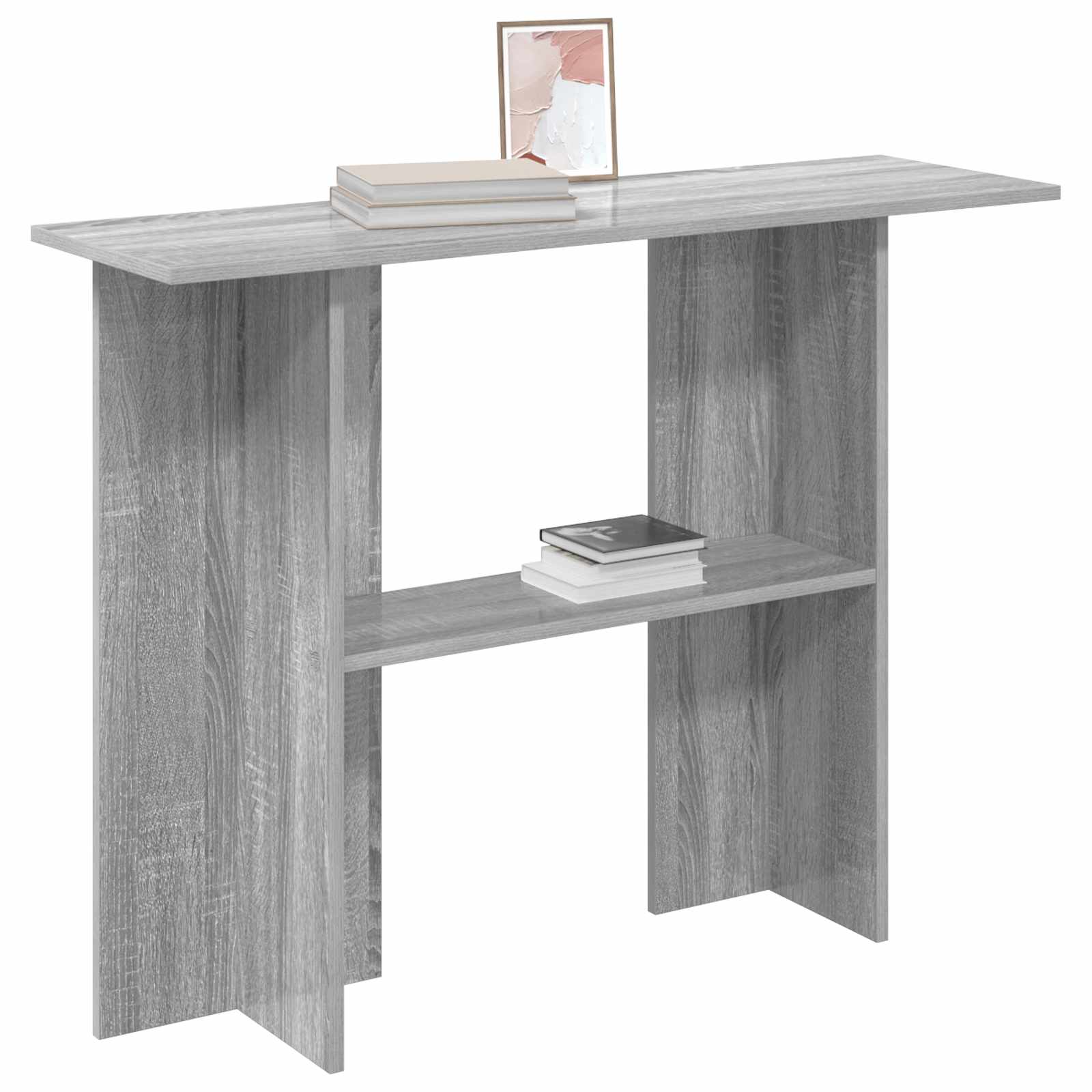 Konzolna stolica Siva sonoma 100 x 30 x 75 cm Konstruirano drvo