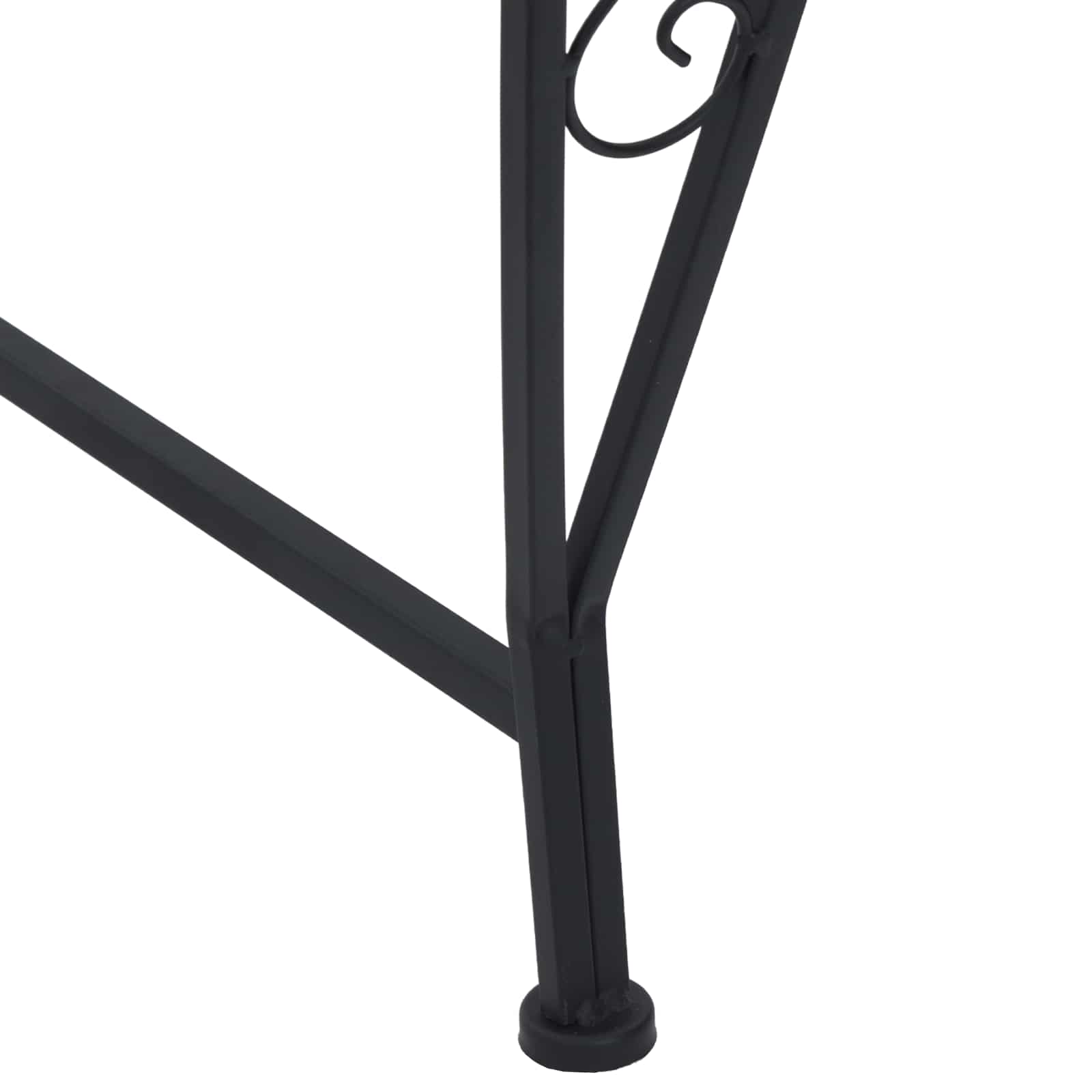 Klupa pod drvetom 4-Broj sjedala 160 x 80 x 44 cm Čelik Crna