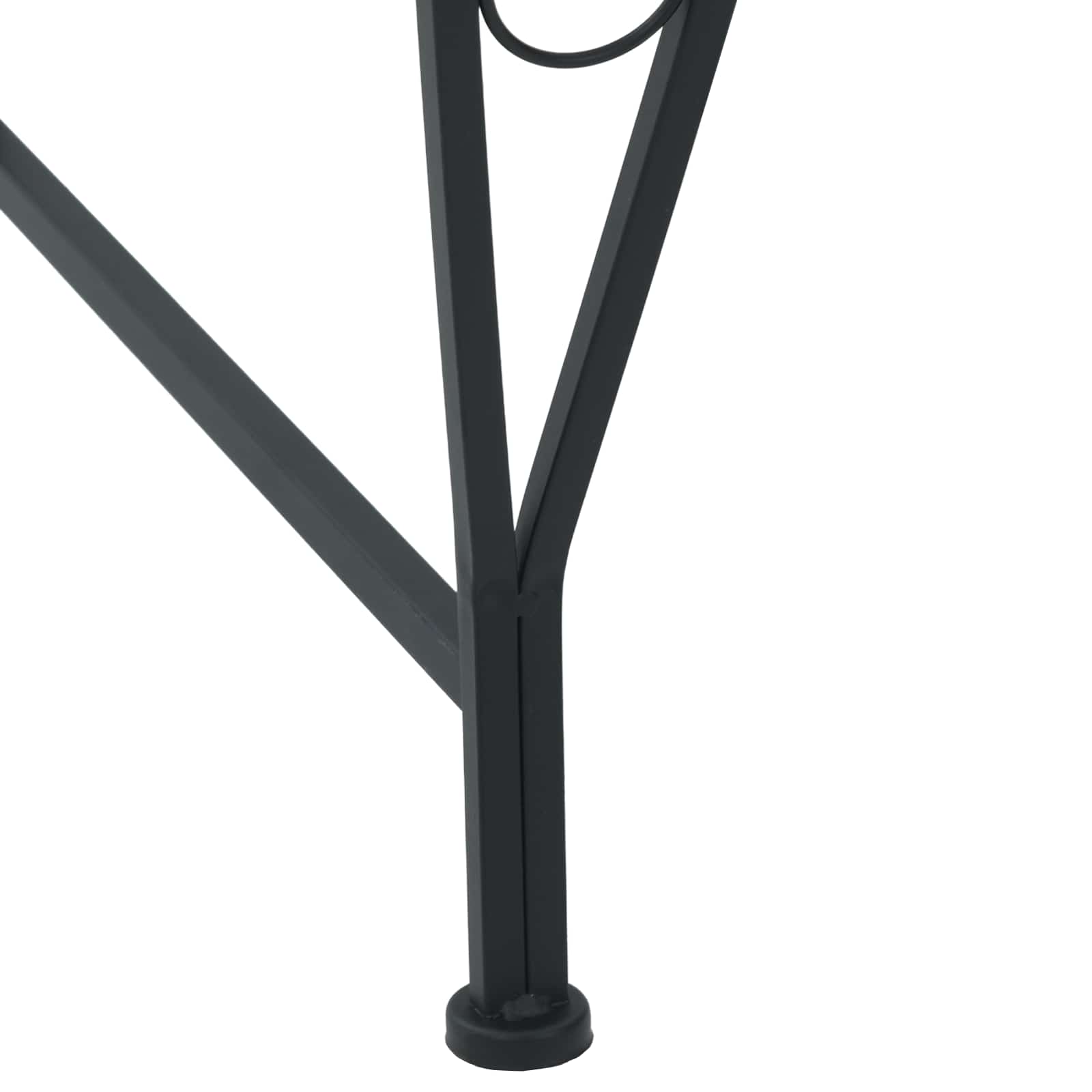 Klupa pod drvetom 8-Broj sjedala Ø 160 x 89 cm Čelik Crna