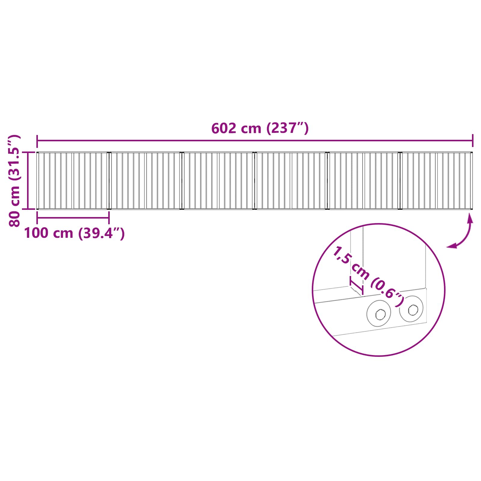 Vrata za pse 6 pcs Crna 100 x 80 cm Cinkani čelik