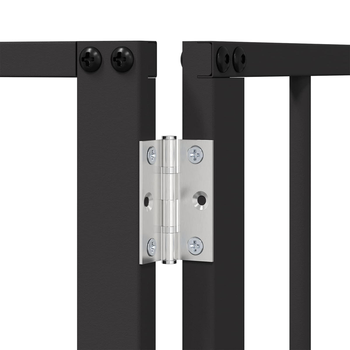 Vrata za pse 10 pcs Crna 100 x 60 cm Cinkani čelik
