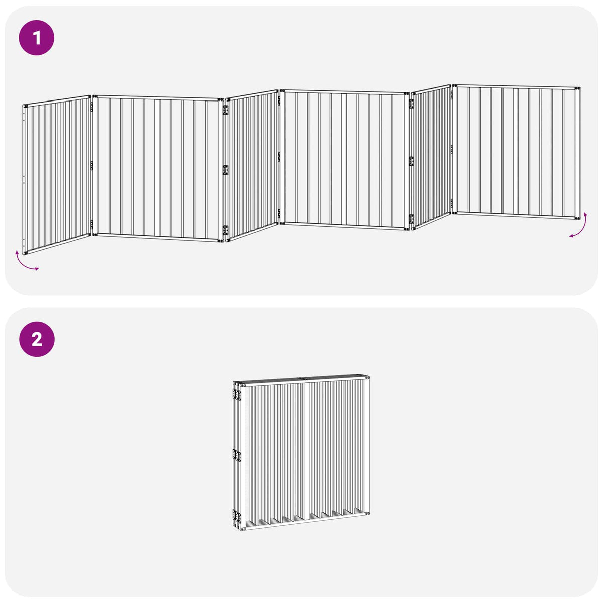 Vrata za pse 6 pcs Crna 80 x 80 cm Cinkani čelik