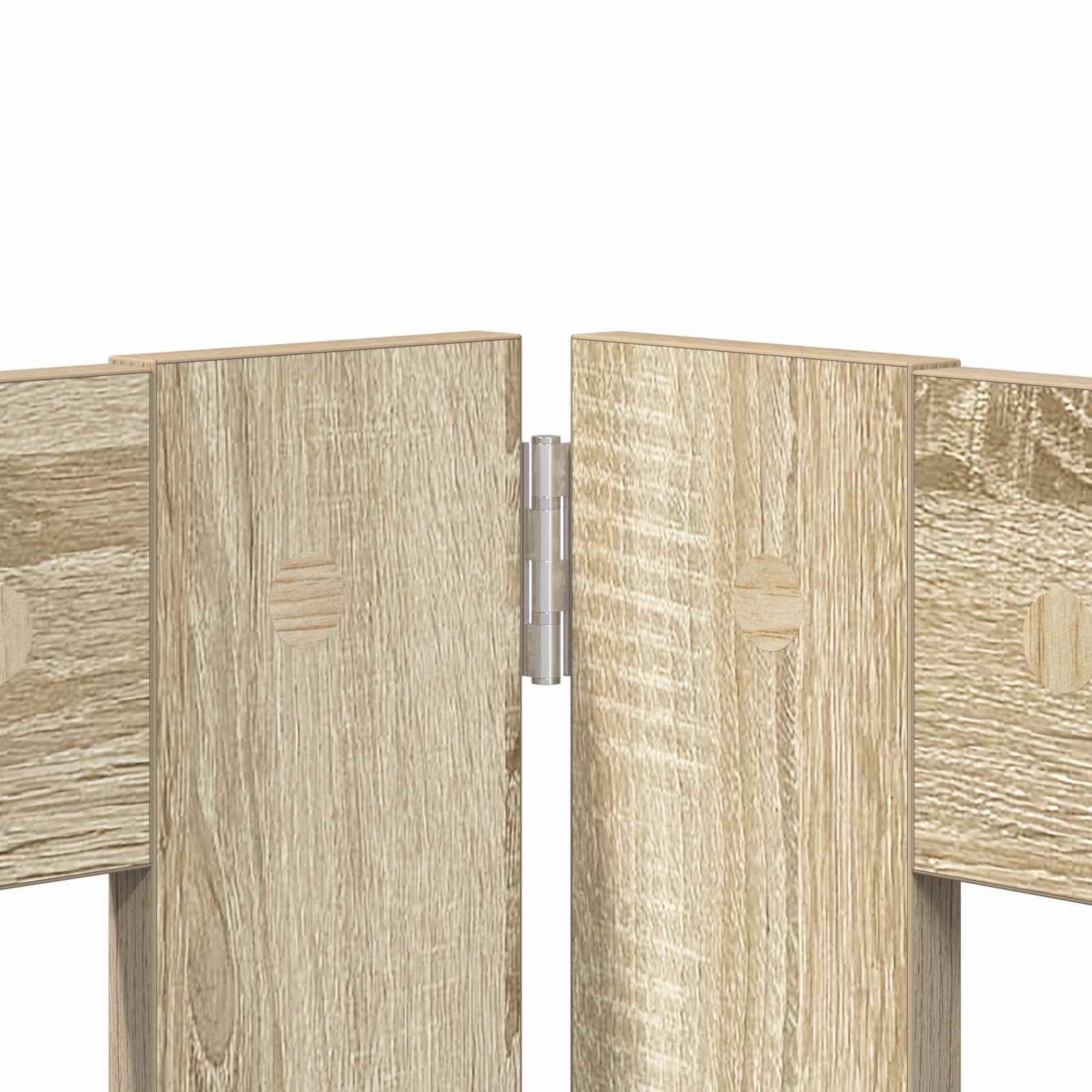 Vrata za pse s postoljem 2 pcs Hrast sonoma 100 x 100 cm