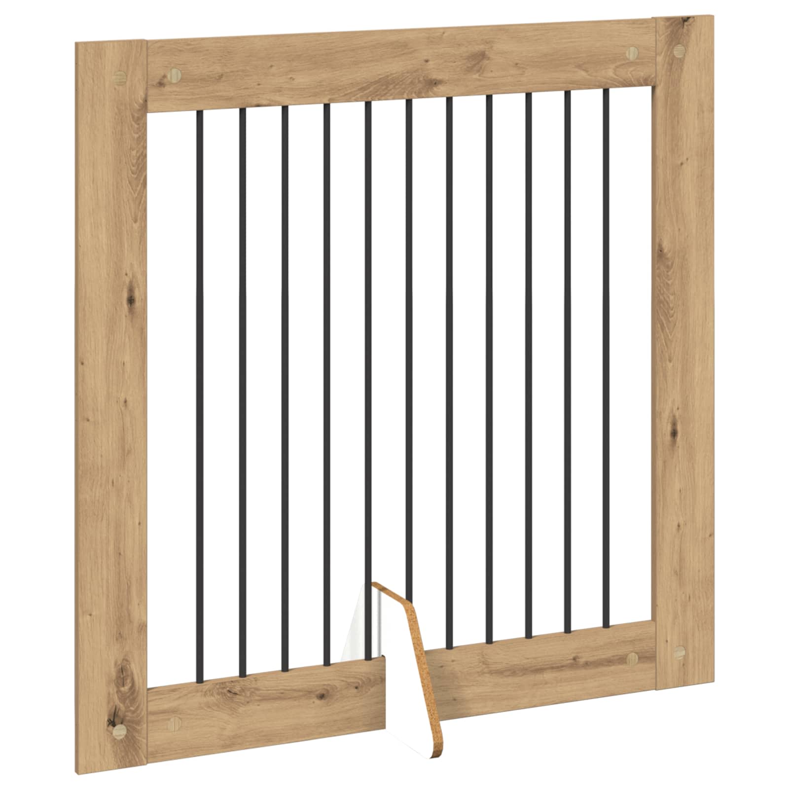 Vrata za pse s postoljem 2 pcs Hrast artisan 100 x 100 cm