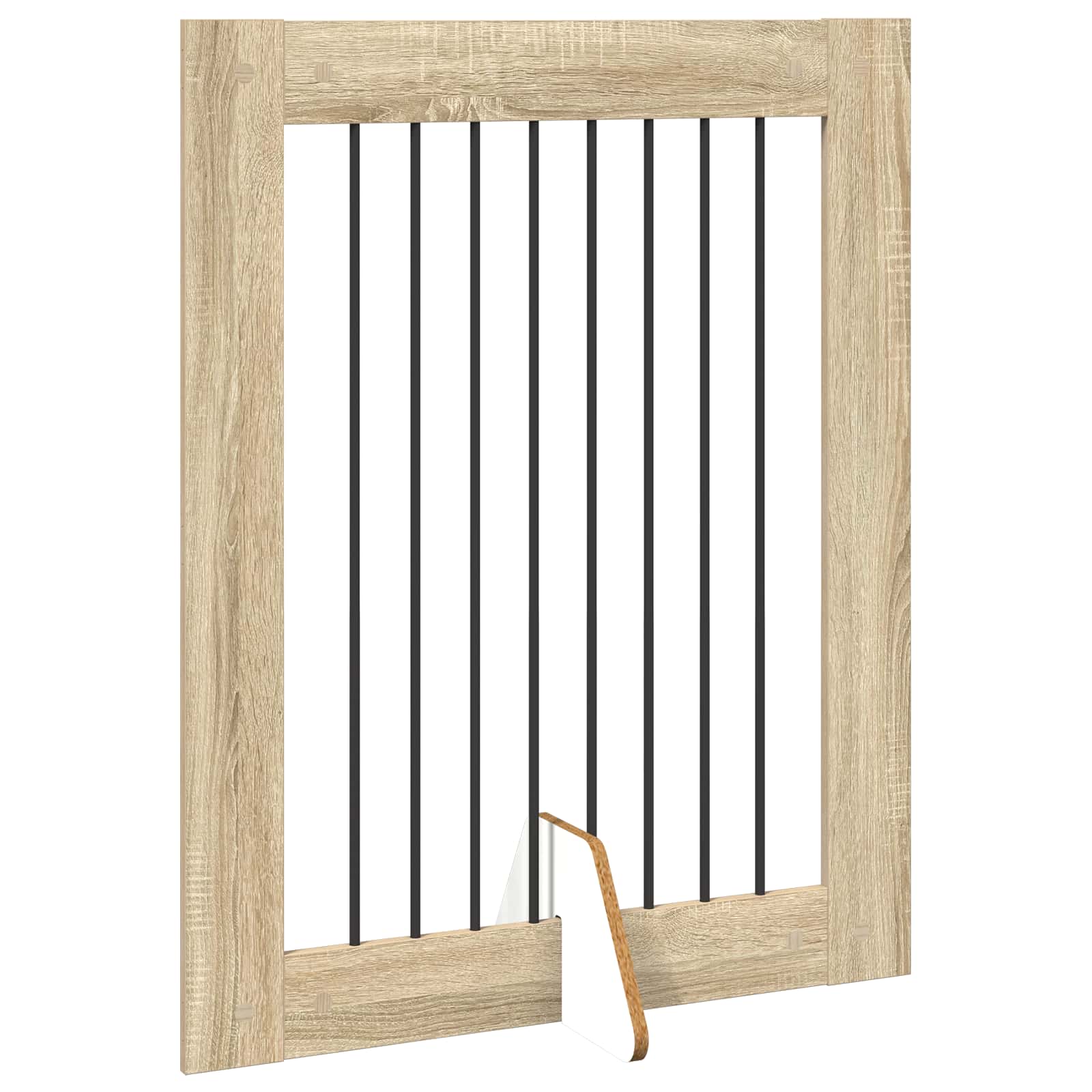 Vrata za pse s postoljem 2 pcs Hrast sonoma 80 x 100 cm