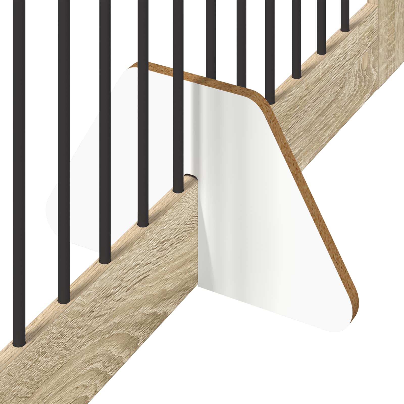 Vrata za pse s postoljem 2 pcs Hrast sonoma 100 x 80 cm