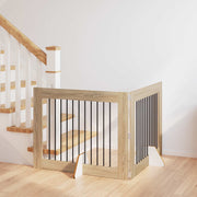 Vrata za pse s postoljem 2 pcs Hrast sonoma 100 x 80 cm