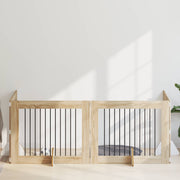 Vrata za pse s postoljem 4 pcs Hrast sonoma 100 x 80 cm