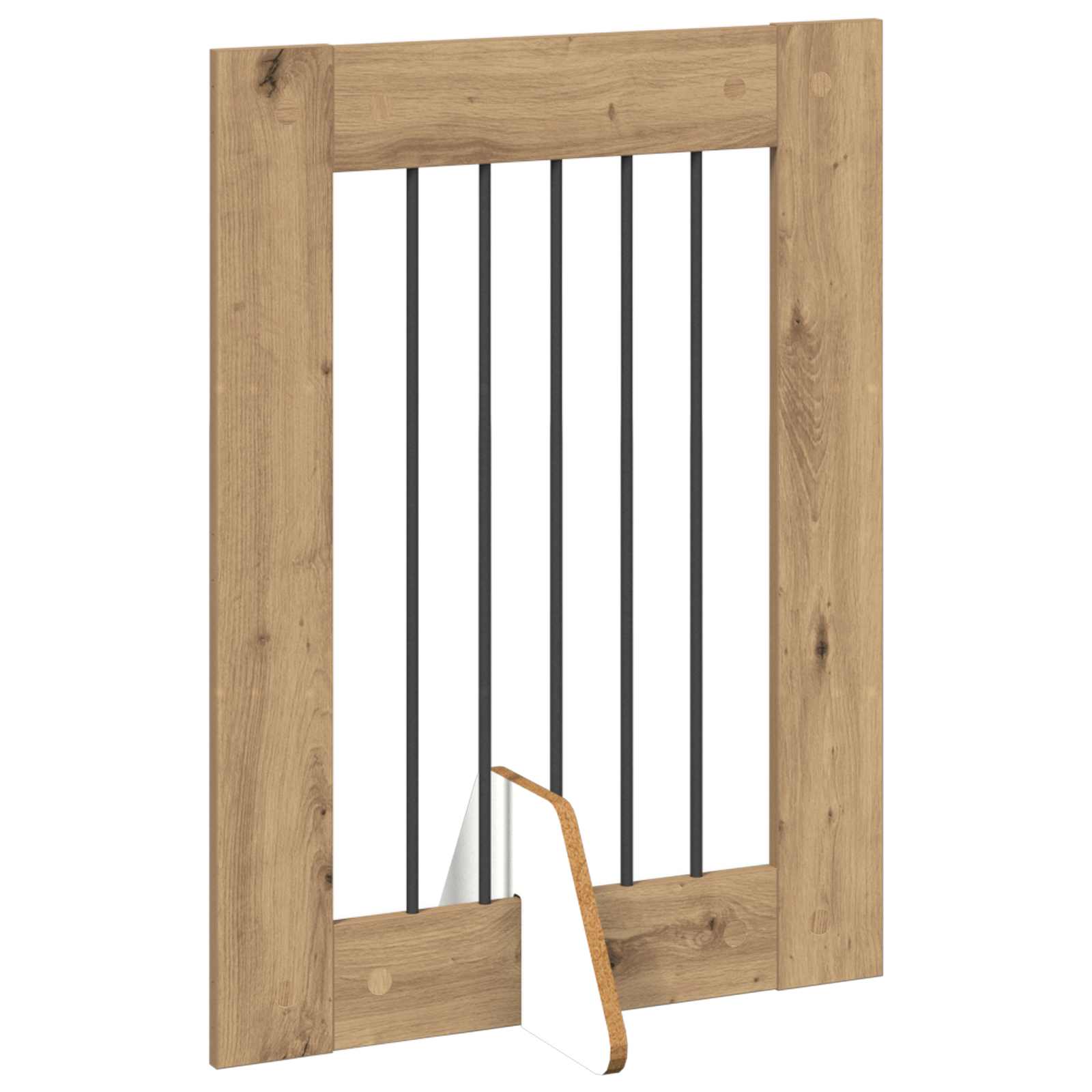 Vrata za pse s postoljem 2 pcs Hrast artisan 60 x 80 cm