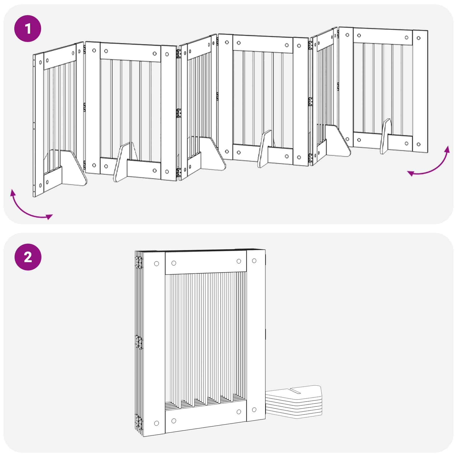 Vrata za pse s postoljem 6 pcs Crni hrast 60 x 80 cm