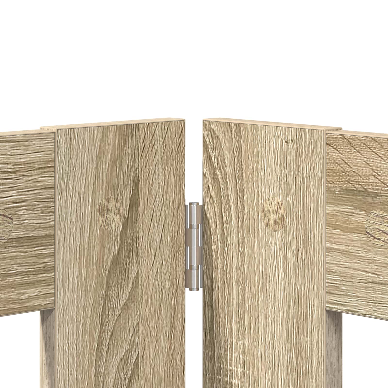 Vrata za pse s postoljem 2 pcs Hrast sonoma 100 x 60 cm